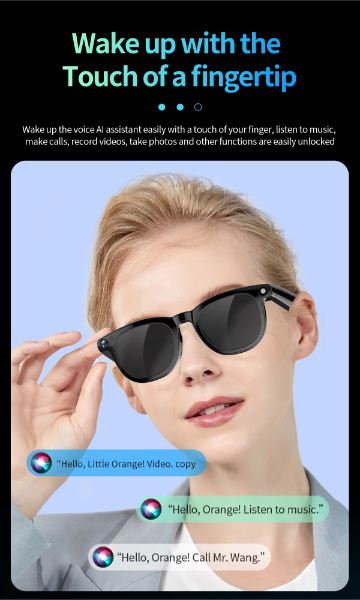 BLACK AI Smart Glasses CY01B