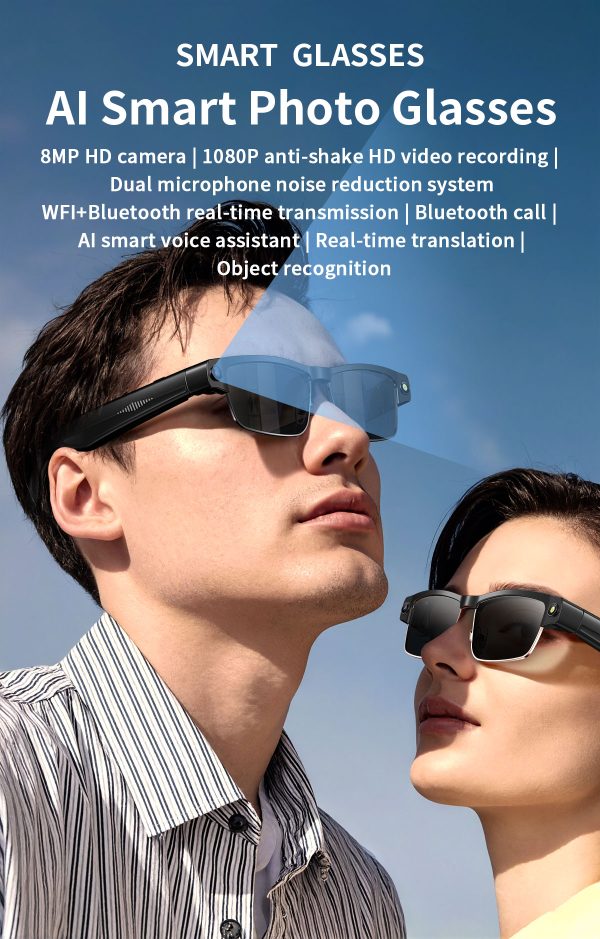 L802英文详情页 (1) black AI Smart Glasses L802