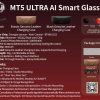 Black AI Smart Glasses MT5