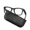 展会海报角度 黑色皮质 Blue Light Blocking AI Smart Glasses MT5