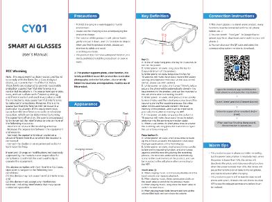 BLACK AI Smart Glasses CY01B